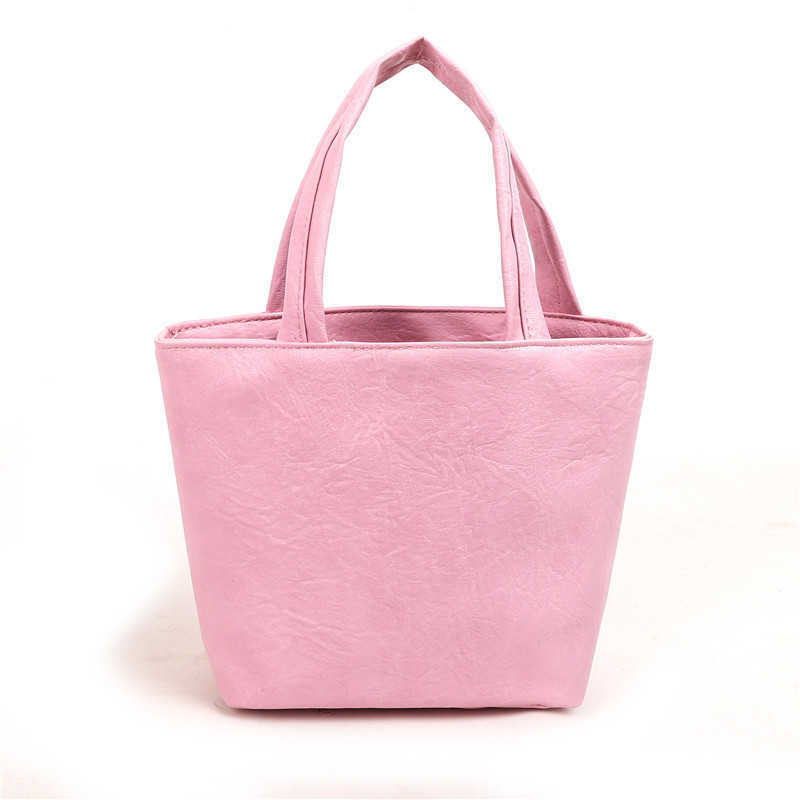 Fashion Solid Color 2024 Winter New Soft Surface Texture Large Capacity Casual Trendy Commuter Handheld Women's Bag 241230