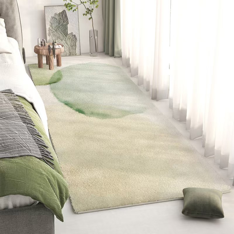 4704-58.9-BB-Beige Striped Minimalist Rug Comfortable Large Area Living Room Rugs Refreshing Bedroom