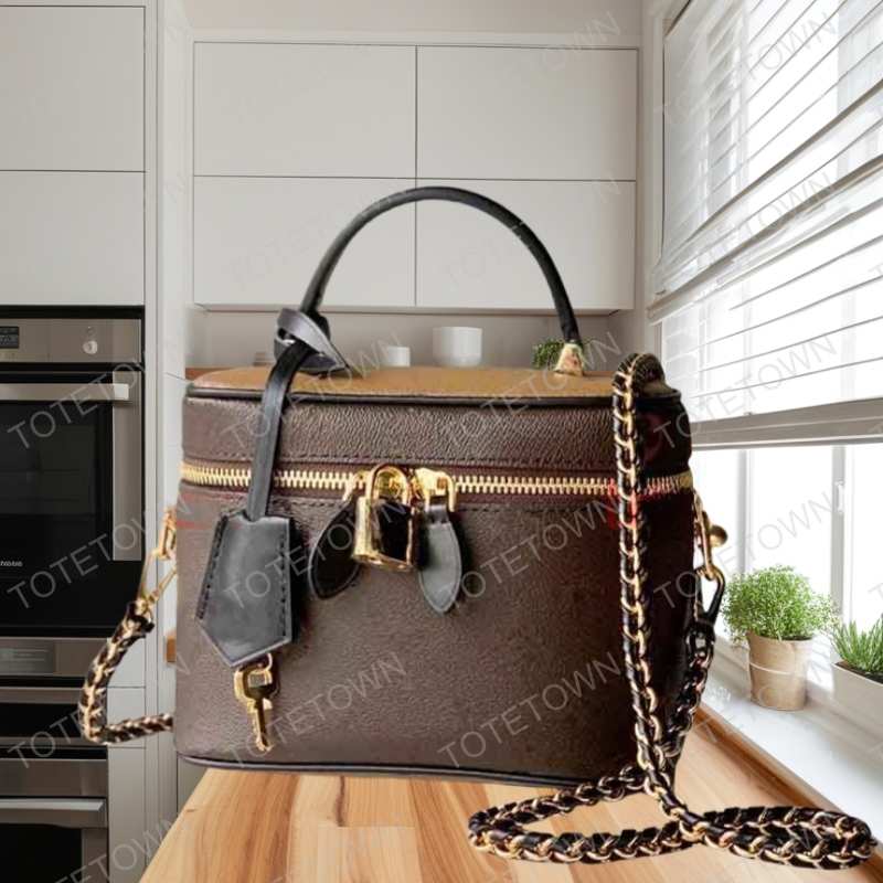 Leather Makeup Bag Travaling Comestic Bag Cases Cosmetic Designer Shoulder Bag Bags Wallet Purse Toiletry Pouch Handbag Crossbody Bag Tote Bag Clutch Handbags