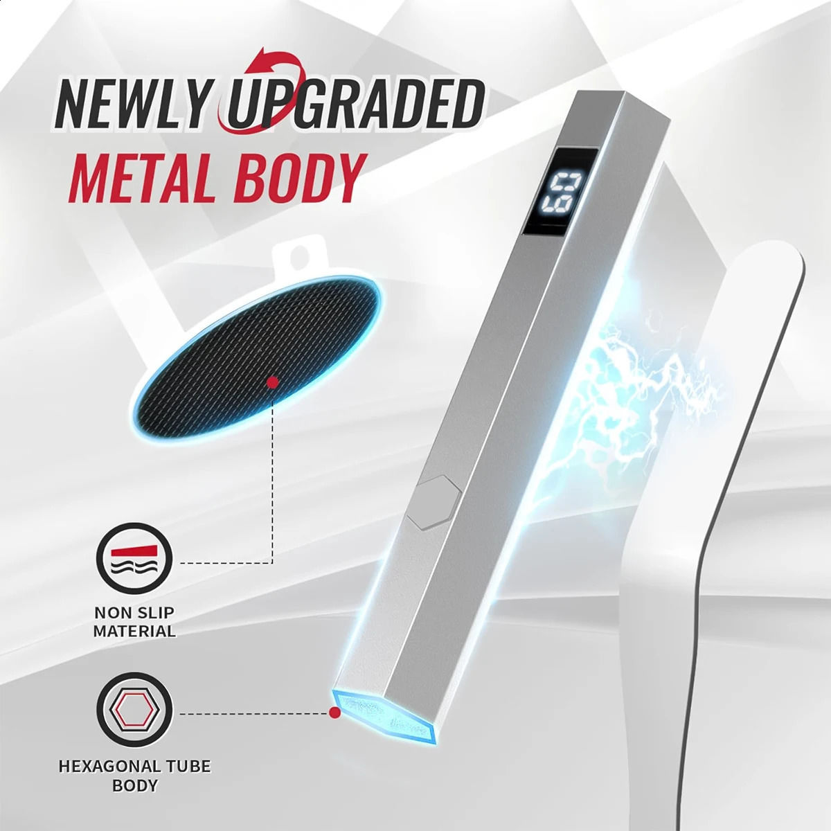 DianaBeauty mini handheld UV Led lamp for nails portable rechargeable nail dryer for curing gel polishing with display screen 241230