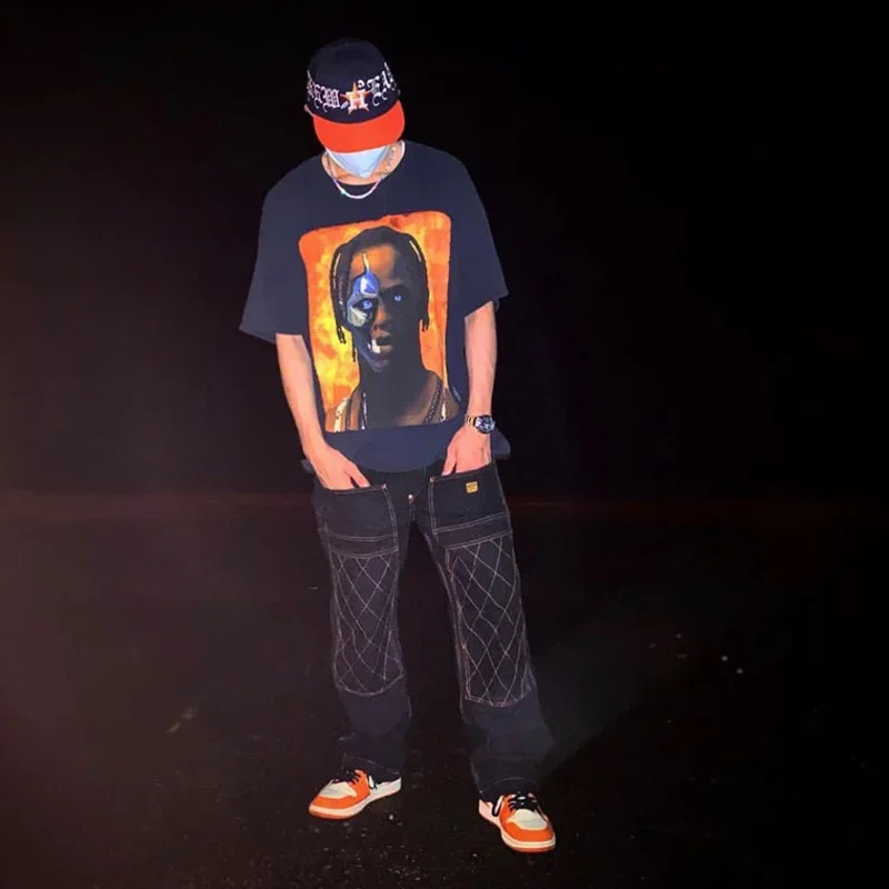 KAPITAL Hirata Hohiro Two Color Pure Cotton Gold Thread Japanese Retro Trend Casual Overalls Safari Style Loose Ameki Pants