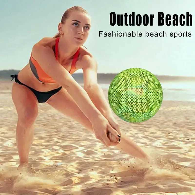 Glowing Volleyball Outdoor Volleyball For Teens Glowing Ball Soft Volleyball For Competition Sports Training Nighttime Beach FunXJ241230