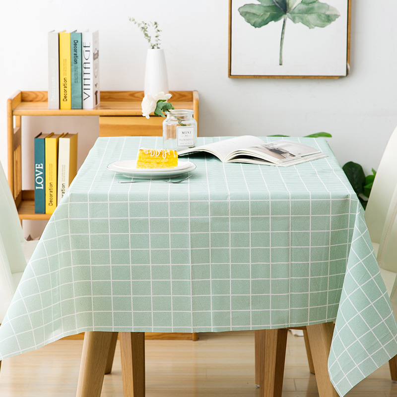 Waterproof and Oil-proof Leave-in Fabric Fresh Dining Table Cloth Square Rectangular Tablecloth