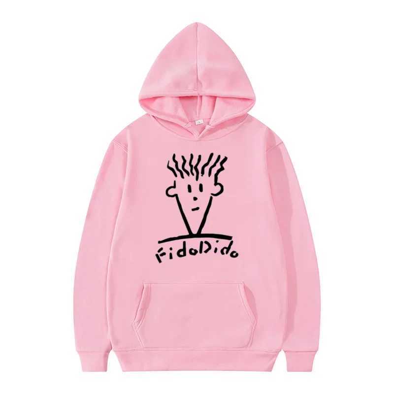Autumn and Winter Casual Fashion Hoodies Mens Hoodies Sportswear Fido Dido Popular Beverages Printed Streetwear W241230