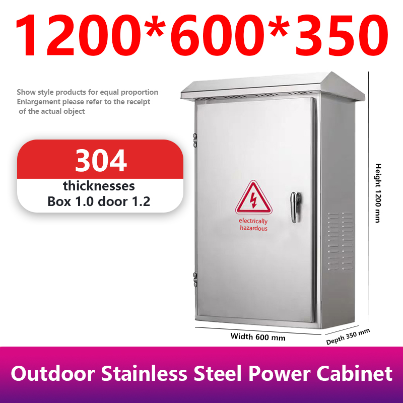 304/201 Outdoor stainless steel electrical box enclosure, weatherproof Enclosure box with insulated project box