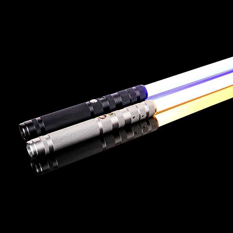 Lightsaber RGB 16 metal handle double-sided variable weight dual sound 2-in-1 photometer handle LED USB charging Y241230