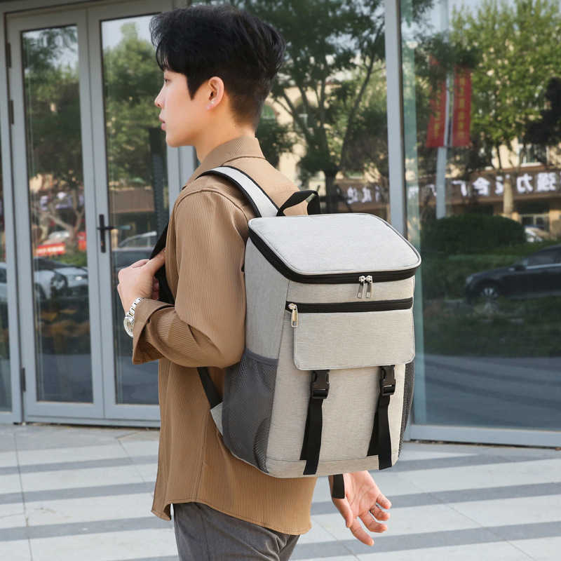 Backpack Cold And Fresh Picnic Bag Peva Insulation Bag Outdoor Hiking And Camping Bag Bento Bag Travel Bag Daypack 240920