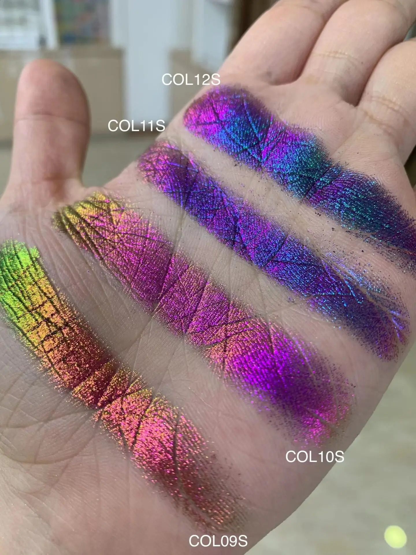 5g super chrome color changing glitter cosmetics eye shadow nail chameleon pigment powder 241230