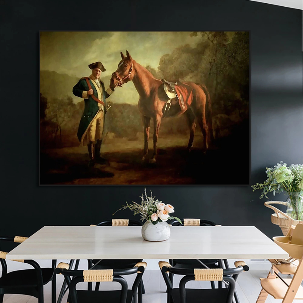 Tony Soprano Washington with Horse Funny Movie Actor Vintage Wall Art Picture Canvas Painting Poster and Prints Room Home Decor