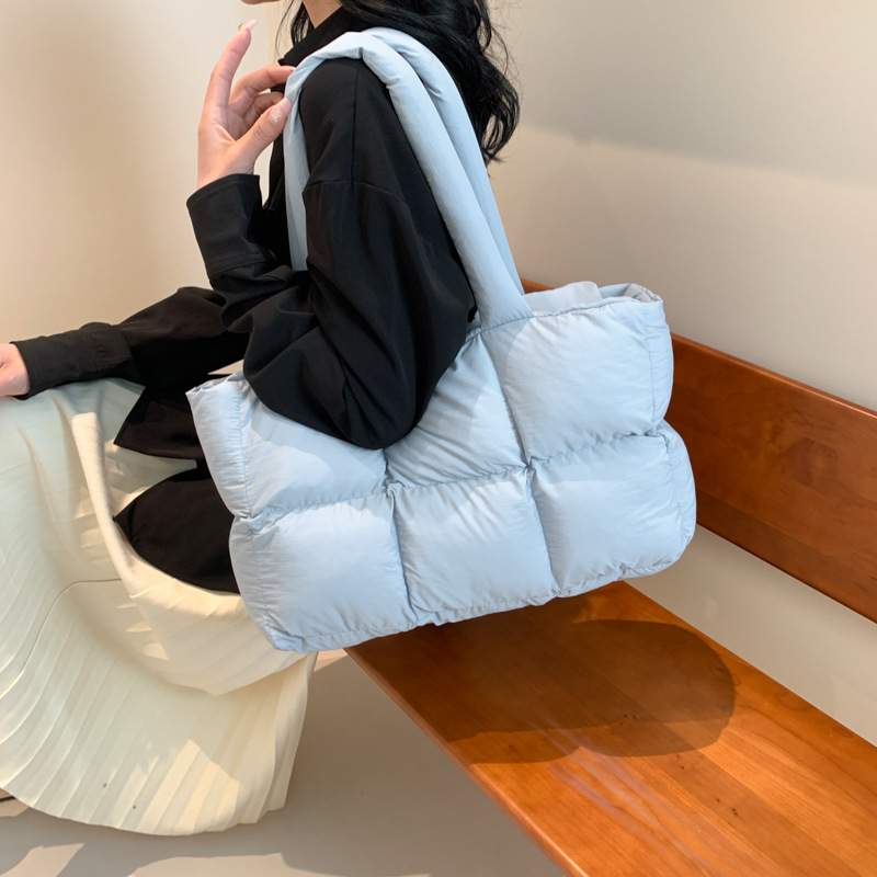 Large capacity cotton women's bag new trendy underarm shoulder bag casual portable cloud tote bag