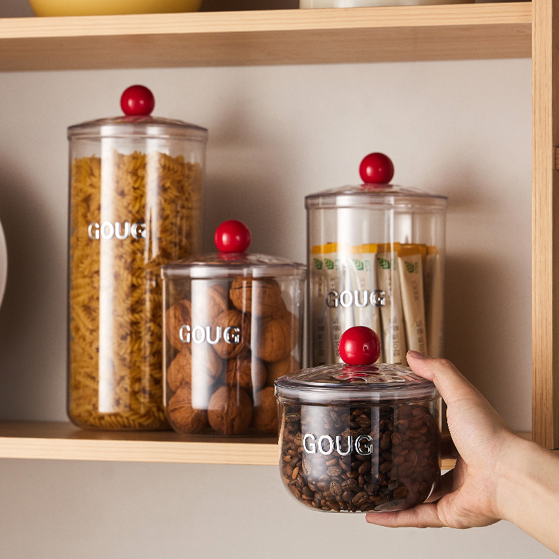 Luxury Airtight Food Jar with Round Handle & Silicone Seal 2600ml