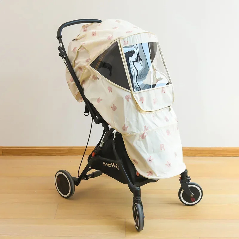 Stroller Baby Stroller Cover Protective Clothing Winter Waterproof Summer Sunscreen Windshield Baby Stroller Warm Cover Sunshade 241230