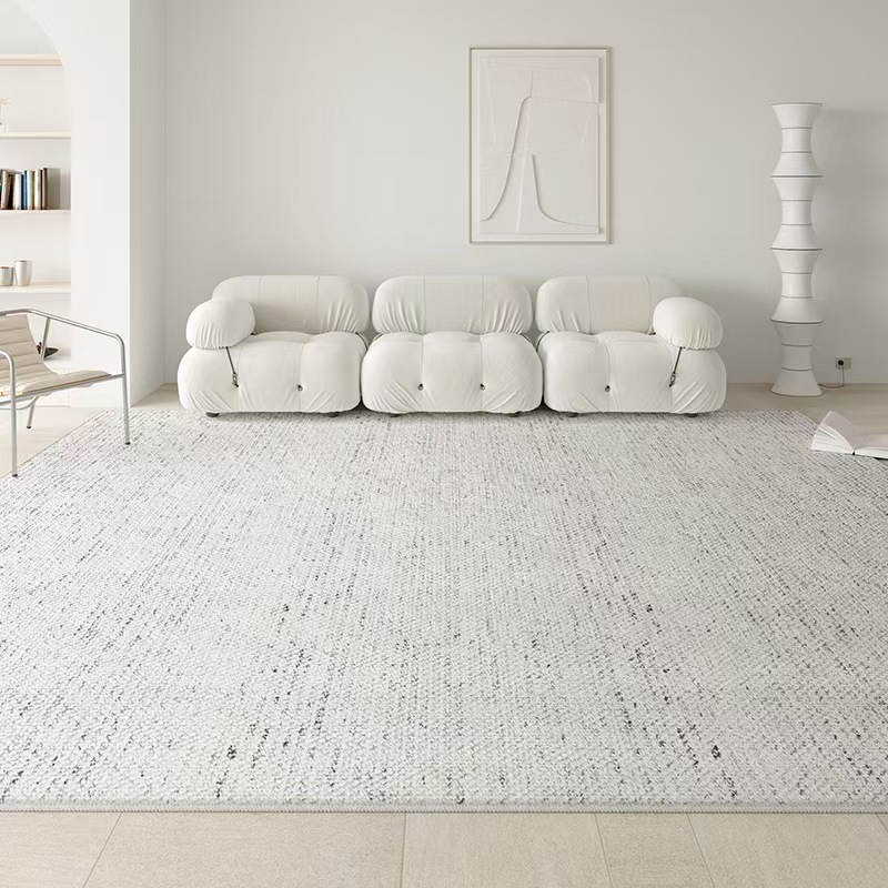 4681-49.99-PTX-Minimalist Solid Color Carpet Living Room Sofa Large Area Decorative Rug Bedroom Lines Polyester Thickened Furry Home Floor Mats