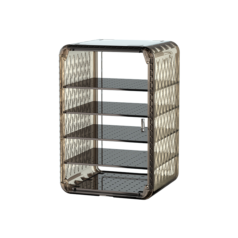Durable Four Layer Stackable Storage Container with Clear Design