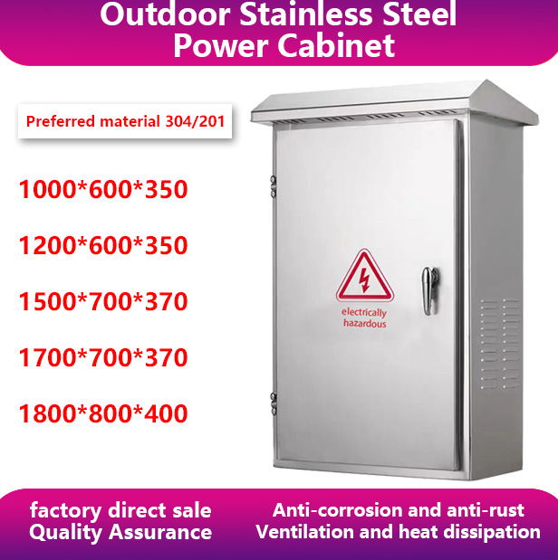 304/201 Outdoor stainless steel electrical box enclosure, weatherproof Enclosure box with insulated project box