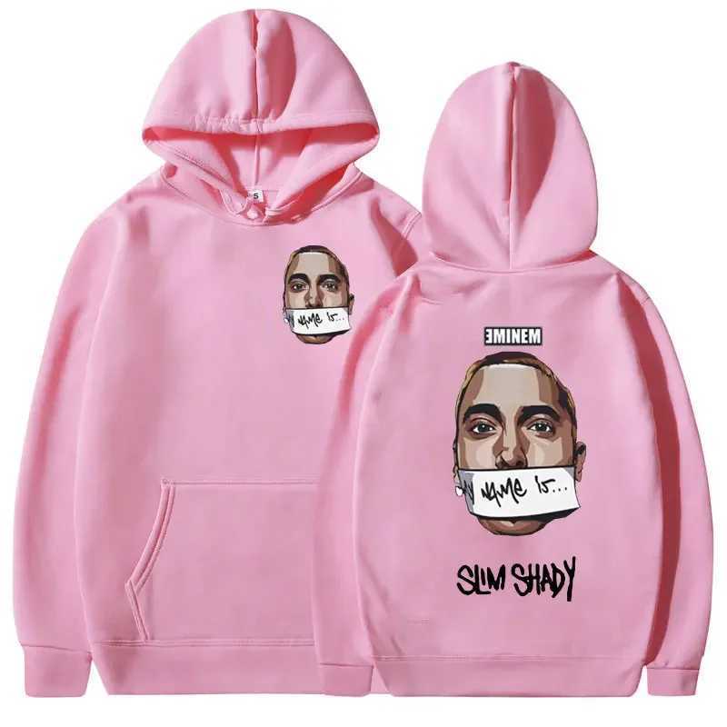 Am My name is Slim Cool Hoodie Mens Rock Rap Singer Music Album Printed Sweatshirt Neutral Hip Hop Fashion Hoodie Y2K Street Clothing W241230
