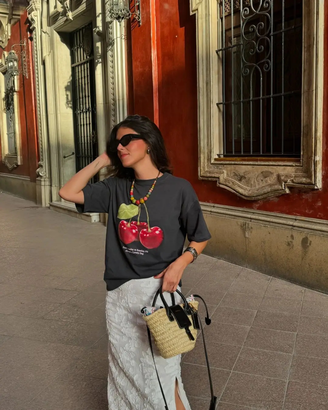 Y2k Gothic Autumn Casual Cherry Graphic T Shirts Streetwear Grunge Clothes Oversized Tops Goth Harajuku Men Women Clothing 241224