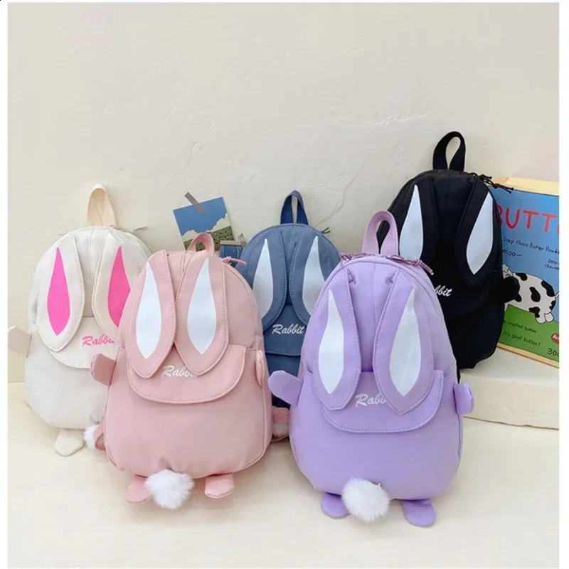 Fashion Children School Bags Bunny Portable Backpacks Kids Travel Rucksacks Cute Boys Girls School Book Backpack Schoolbags 241226