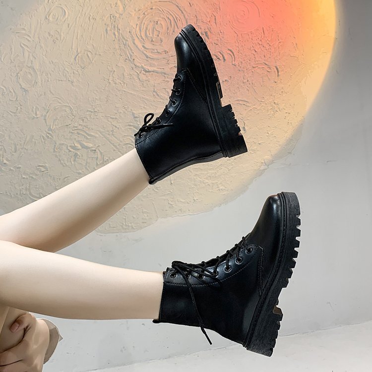 Lace Ddmywed New Up Flat Bottom Short Casual Velvet Martin Boots Women S Shoes Chinese Brand F Ddmysaturn