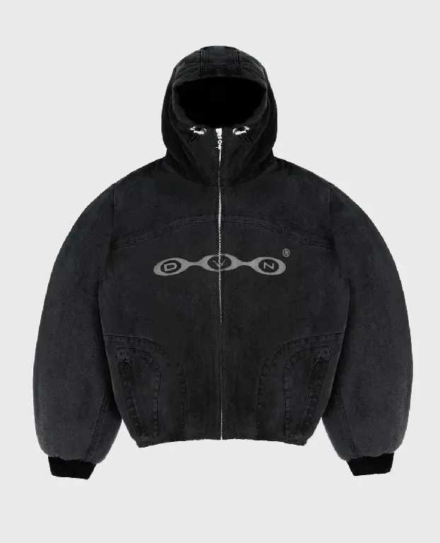 Y2k Retro Fashion Patch Zipper Hoodie Mens Street Harajuku Hip Hop Embroidered Long Sleeve Coat Loose Hooded Sweatshirt W241230