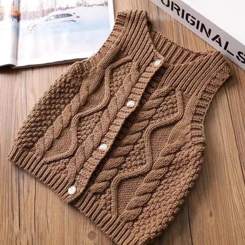 Winter Spring Baby Childrens Clothing Knitted Sweater Cardigan Vest Boys Girls Clothes Knitwear Tops Waistcoats 241230