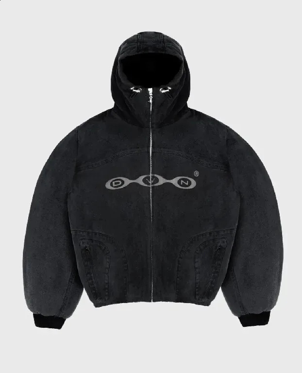 Y2k Vintage Fashion Patch Zip Up Hoodies Men Women Street Harajuku Hip Hop Embroidery Long Sleeve Coats Loose Hooded Sweatshirt 241230