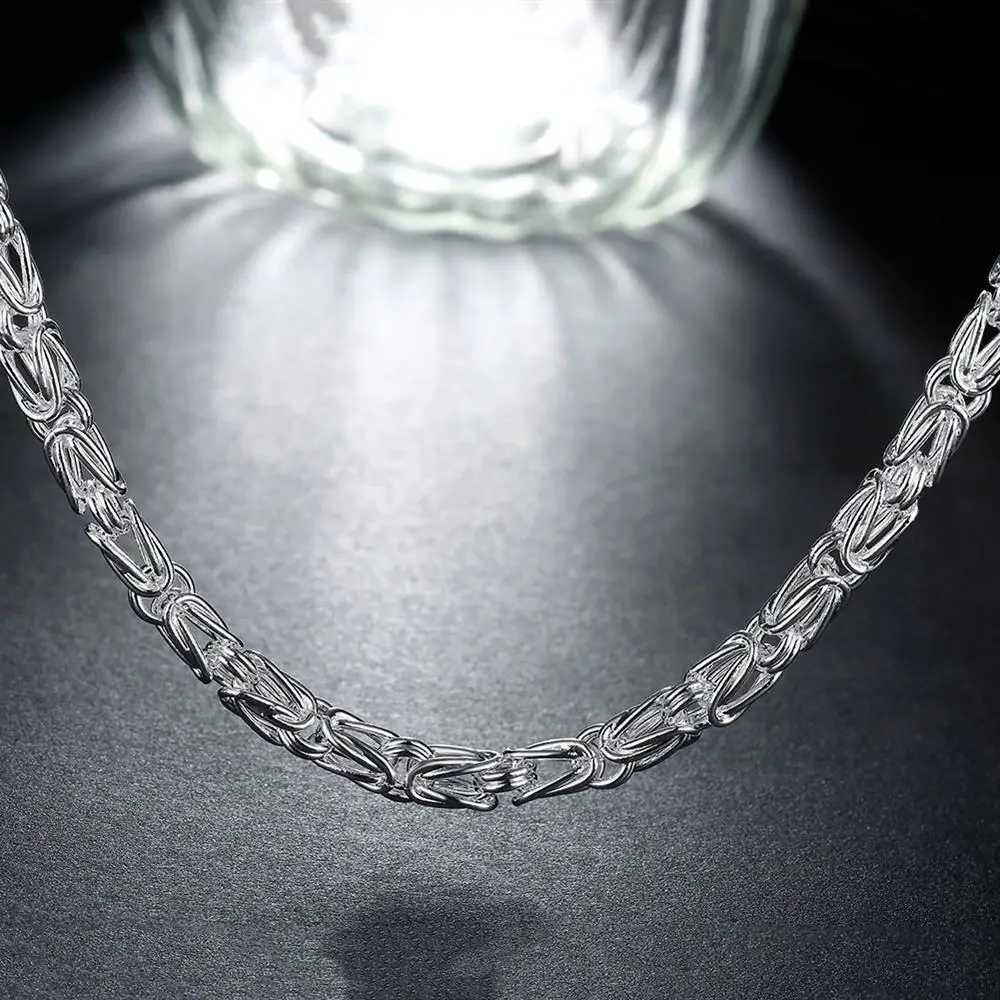 925 sterling silver 20 inch leading retro faux mens necklace luxury party wedding decoration jewelry gifts W241230