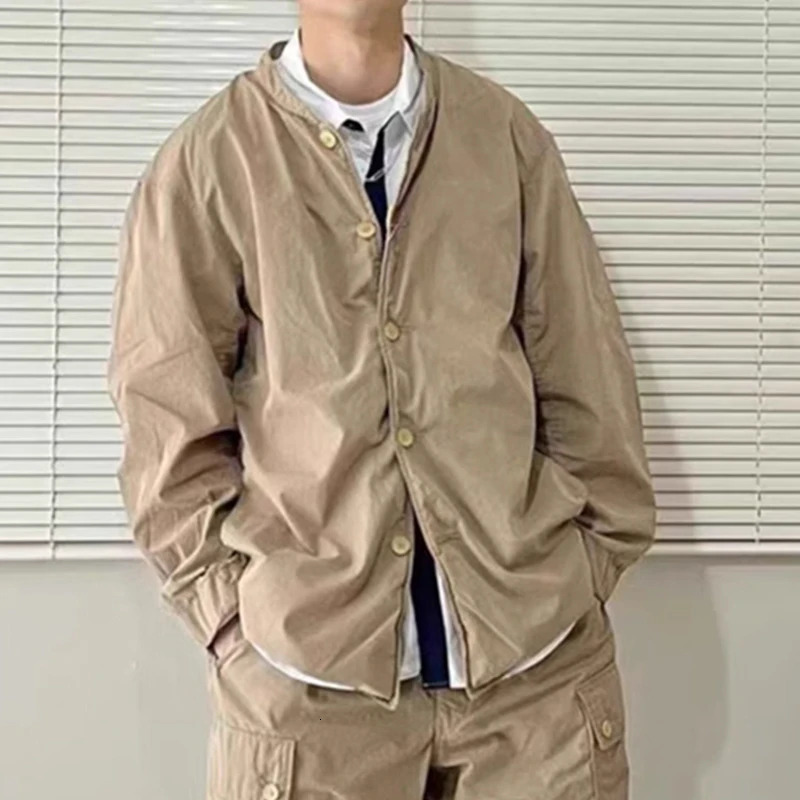 24Ss NANAMICA Japanese City Boy Casual Loose Outdoor Functional Standing Collar Jacket For Men