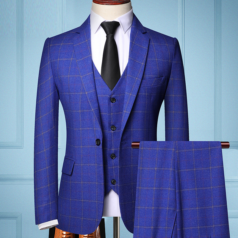 G12301Spring and autumn Korean style slim suit business professional formal suit groom wedding dress