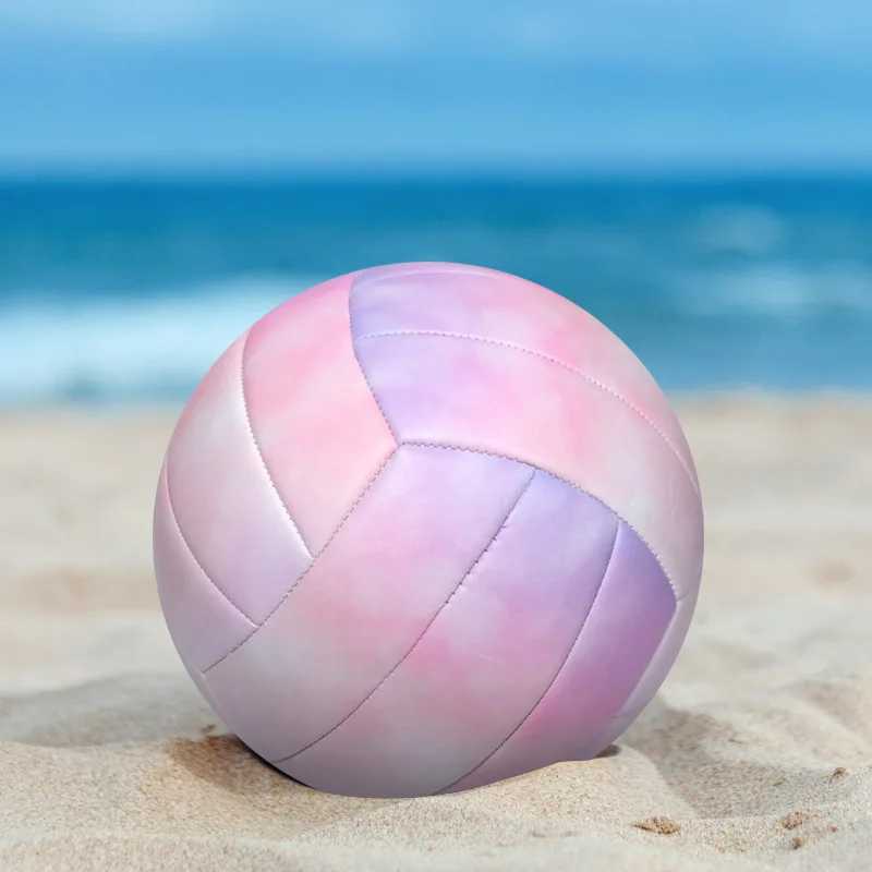 Size 5 Beach Volleyball for Children Color Grader Sewing PVC Competition Training Indoor and Outdoor Thickening BallXJ241230