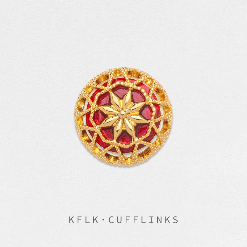 KFLK Fashion Hollow Out Brooch Pins Exquisite Brooches For Women Mens Costumes Badge Brooch Jewelry Wholesale 241230