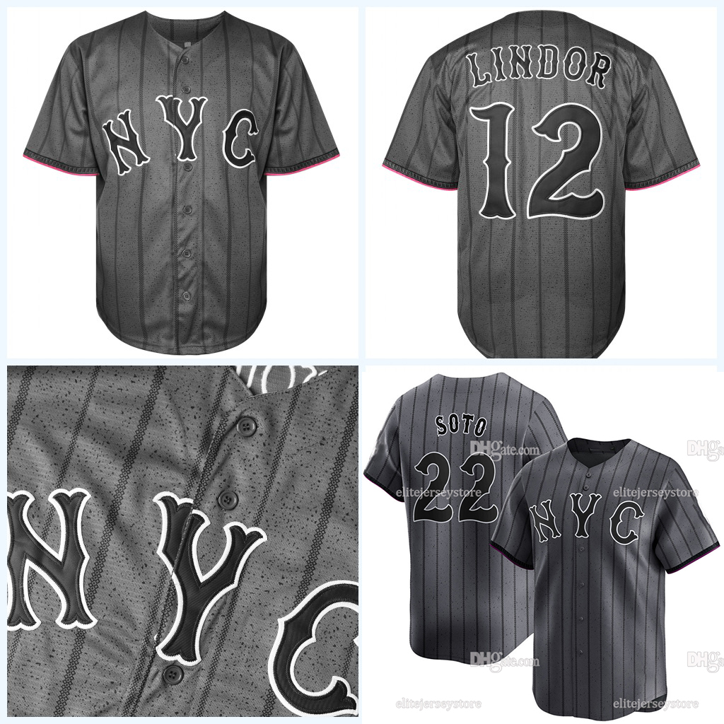 In Stock 22 Soto 12 LINDOR Baseball Jersey Fast Shipping Classic 100% Stitched Letter Number Design Polyester Retro Classic Sportswear Jerseys