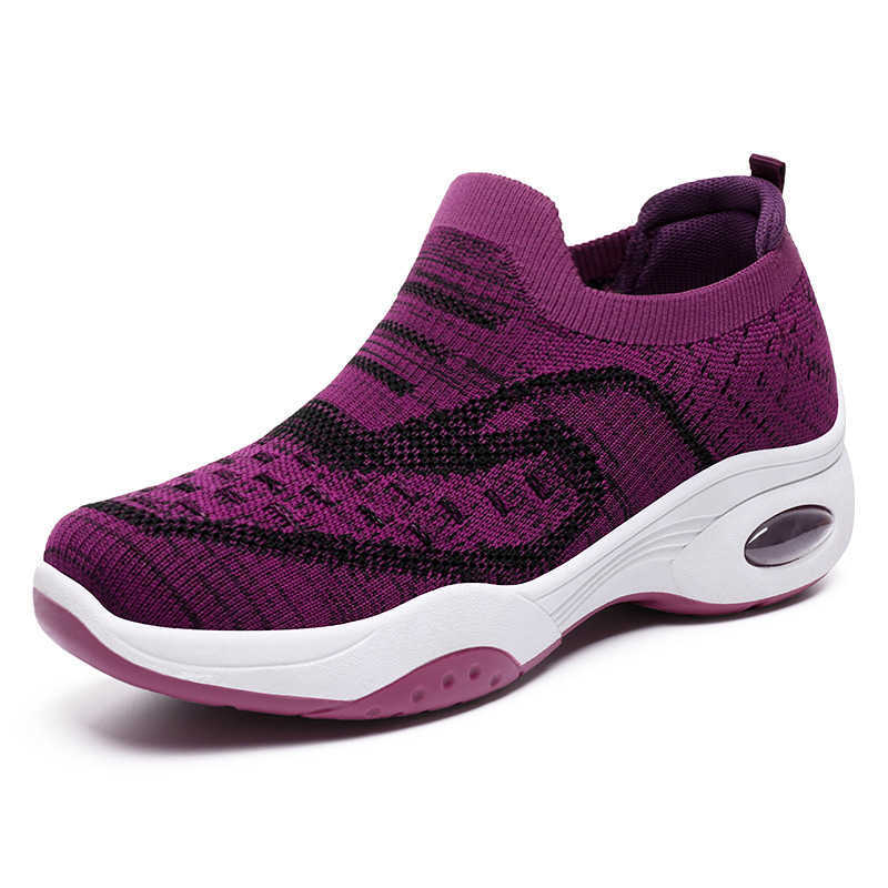 Womens New Womens Shoes Soft Sole Air Cushioned Shoes Breathable Casual Sports Shoes for Women