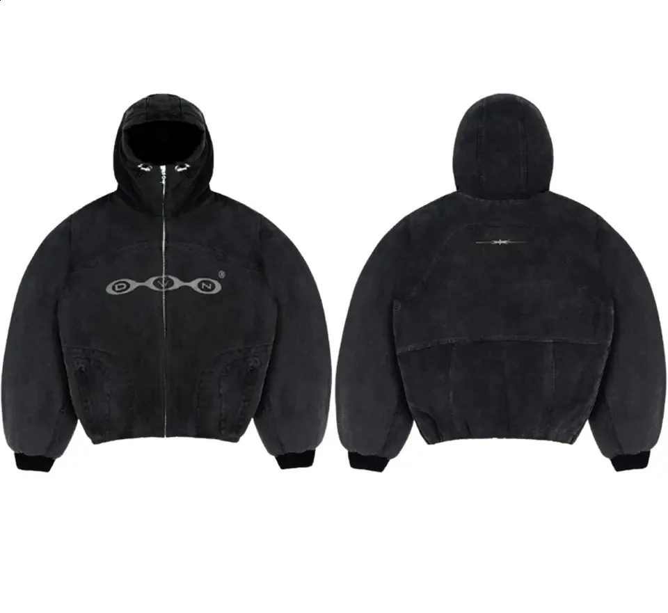 Y2k Vintage Fashion Patch Zip Up Hoodies Men Women Street Harajuku Hip Hop Embroidery Long Sleeve Coats Loose Hooded Sweatshirt 241230