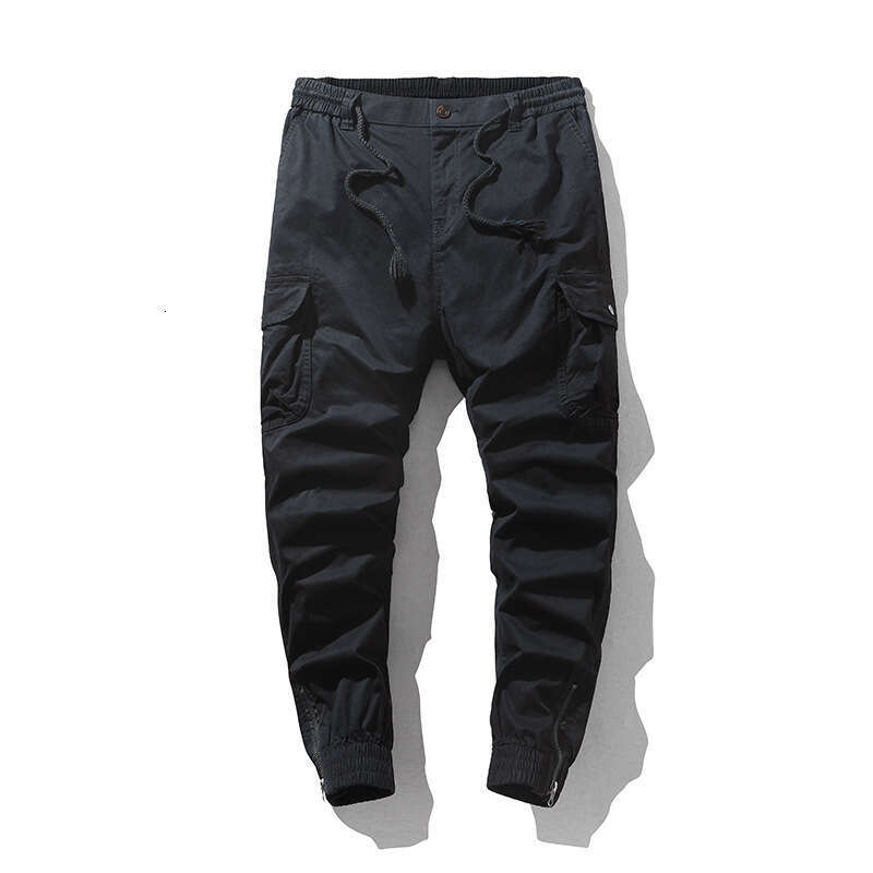 Men's Wear Hip Hop Jeans Street Jeans Spring And Autumn Washed Casual Men's Ankle Zipper Camouflage Work Multi Pocket Sports Pants, Cotton E