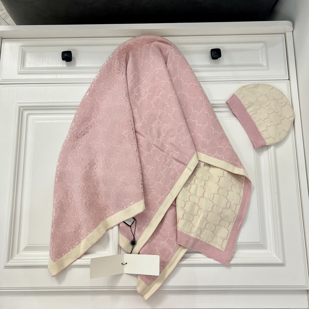 Baby Cotton Blankets Hat Girl Children Knitted Jacquard Kids Designer Car boy Air Conditioner Blanket Mattress Carriage Hug Quilt Swaddling 120X85