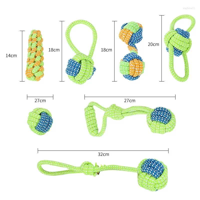 Update Pet Dog Toys For Large Small Dogs Toy Interactive Cotton Rope Mini Ball Accessories Toothbrush Chew Puppy