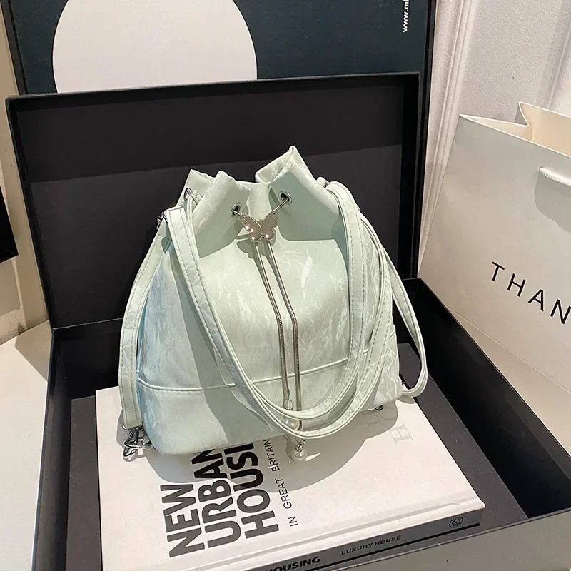 Women's Shoulder High Sense Versatile Foreign Style Underarm Bucket Bag
