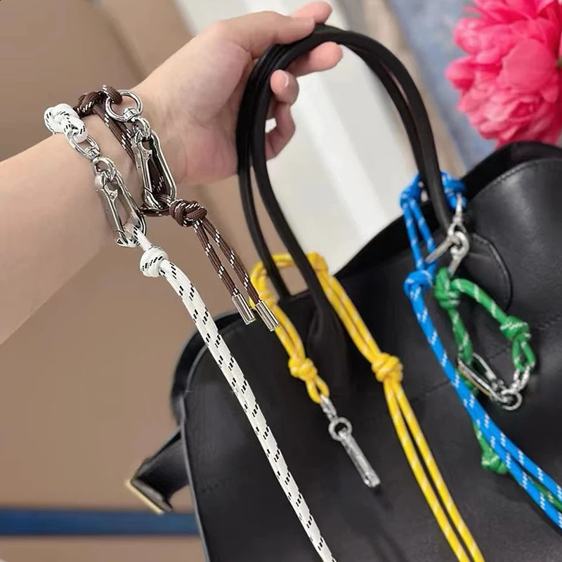 Japan and South Korea style accessories lanyard color nylon rope charm for bag pendant personality stylish anklet bracelet 241226