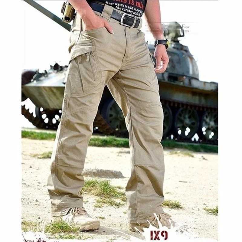 2024 Mens Lightweight Tactical Cargo Pants Elastic Breathable Multi Pocket Trouser Outdoor Jogging Pants Tactical Pants 6XL W241231