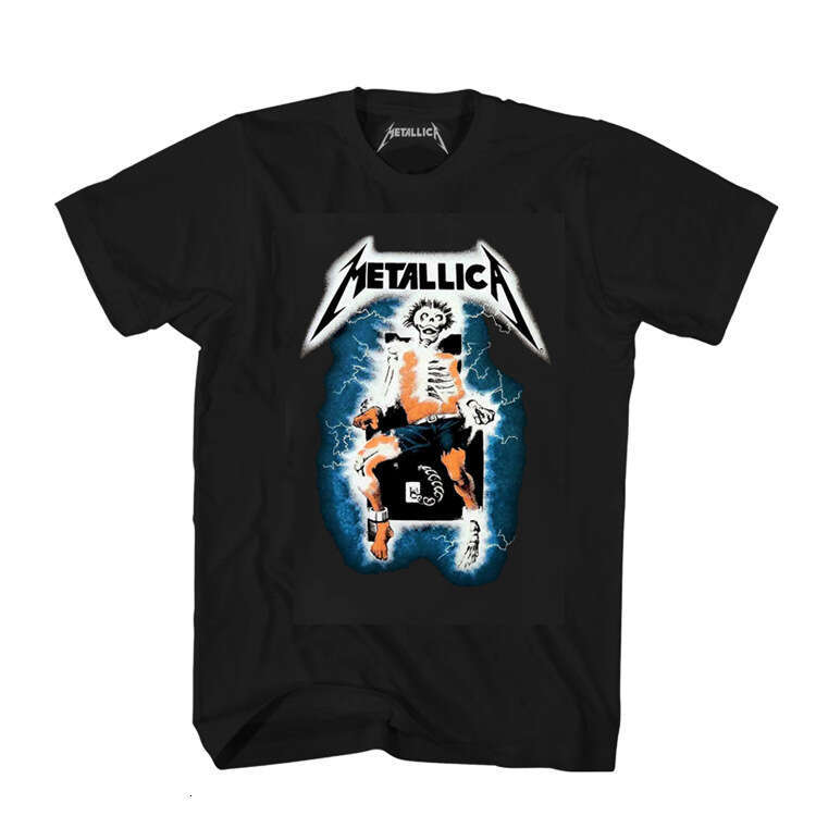 Band Punk Metal Pure Cotton Rock T-shirt Men's Short sleeved