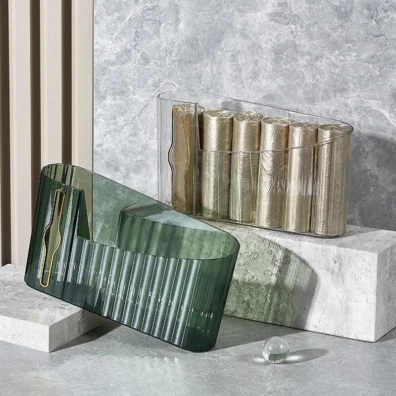 Home Grocery Bag Holder Wall Mount Plastic Bag Holder Dispenser Hanging Storage Trash Garbage Bag Kitchen Garbage Organizer 241231