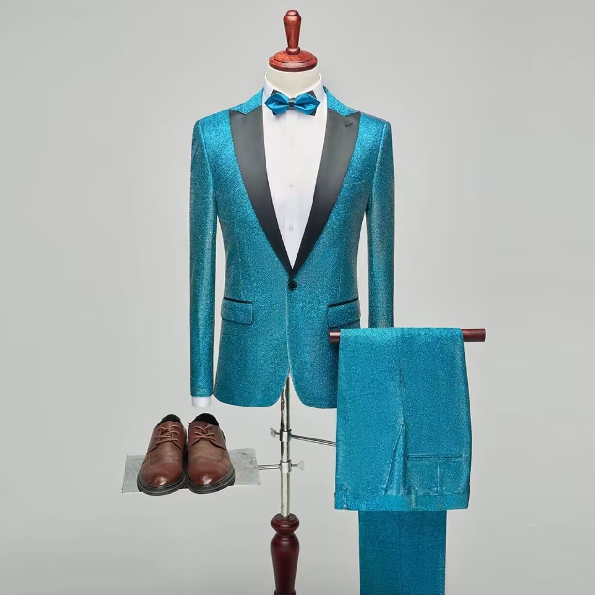 G12311Spring new groom slim suit three-piece suit Korean wedding best man