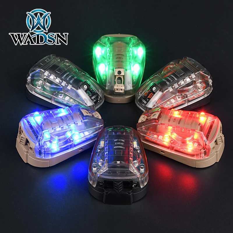 WADSN HEL STAR 6 GEN3 Airsoft sports helmet light blue green red infrared strobe waterproof outdoor survival safety signal flash W241231