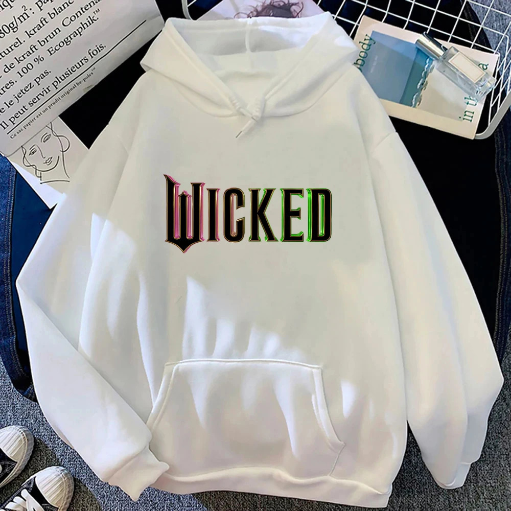 Wicked Fantasy Movie Letter Hoodie Retro Women/men Hoodies Unisex Sweatshirt Vintage Aesthetic Harajuku Winter Clothes 241230