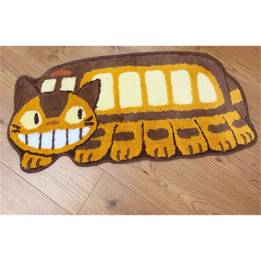 My Anime Neighbor Totoros Carpet Shaggy Smile Cat Bus Plush Non Slip Mat Doormat Rug Handmade Rugs Or S