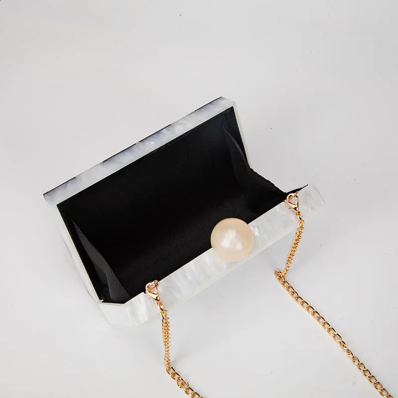 Handbag Acrylic Clutch Purse Cosmetic Evening Bag Party Prom Mini Wallet Patchwork Shoulder Crossbody Bags 241231