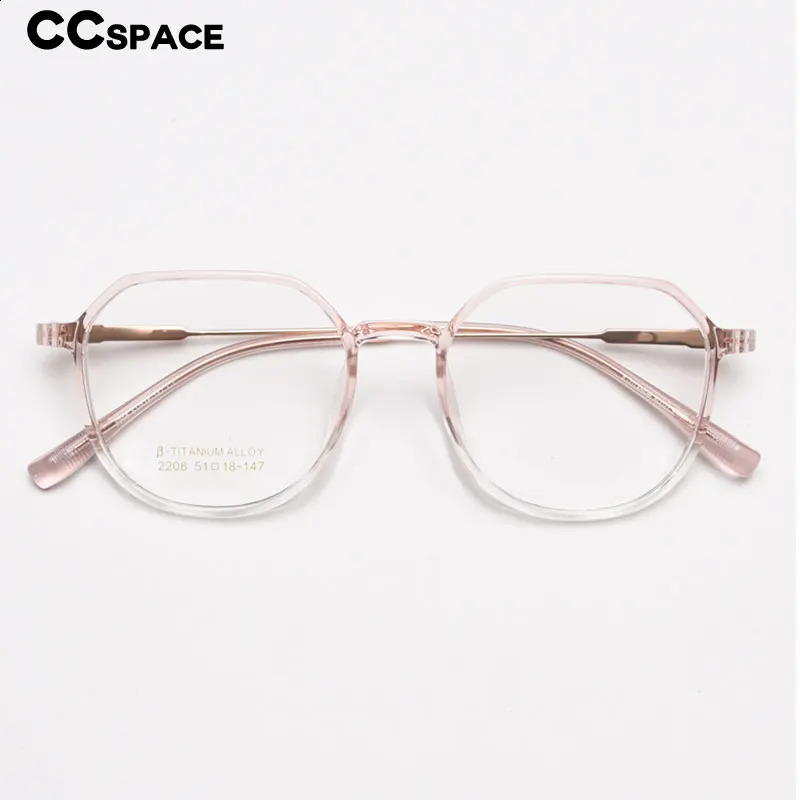 56431 Transparent Eyeglasses Frame Women Prescription Clear Glasses Men Optical Frame Eyewear Elastic Leg 241230