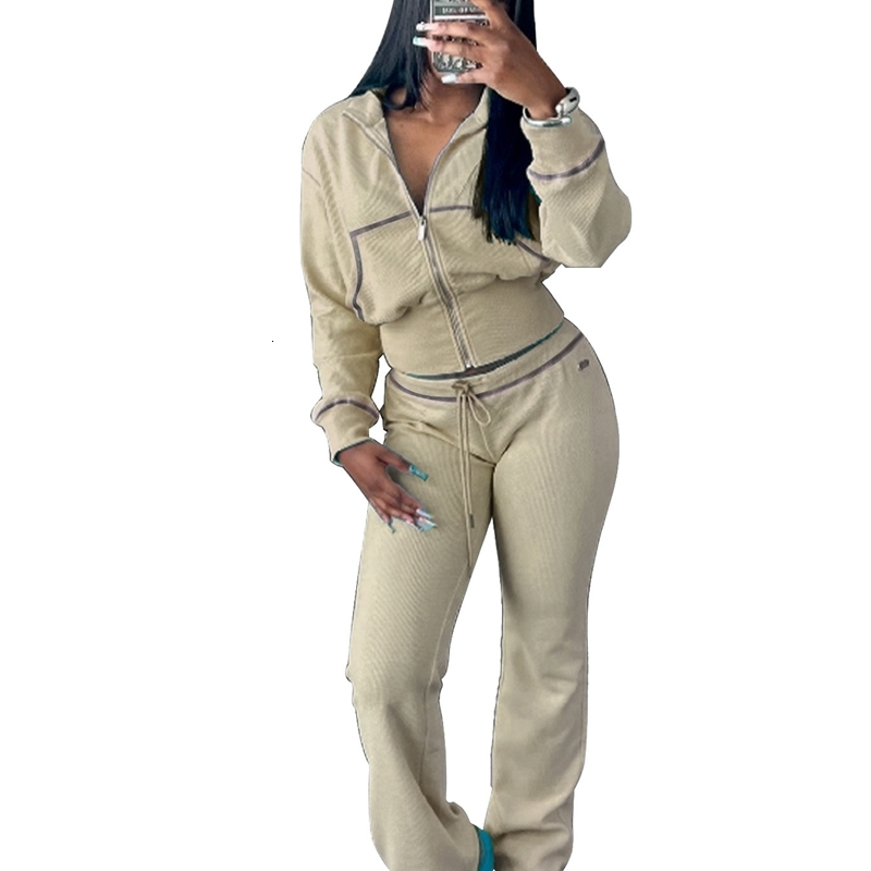 Women Tracksuits Two Pieces Set 2025 New Fashion Casual Clothing Waffle Waist Cinched Long Sleeved Set 5 Colours