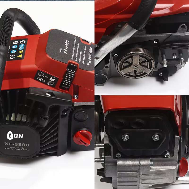 Multi Function Petrol 58cc Gasoe Chain Saw Wood Cutting hine electric chain saw for wood cutting